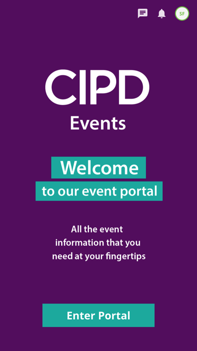 CIPD Events Portal screenshot 2