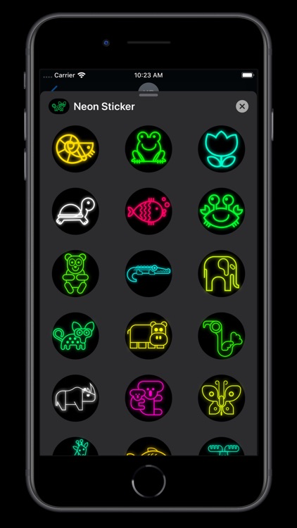 Neon Emoji Stickers screenshot-3