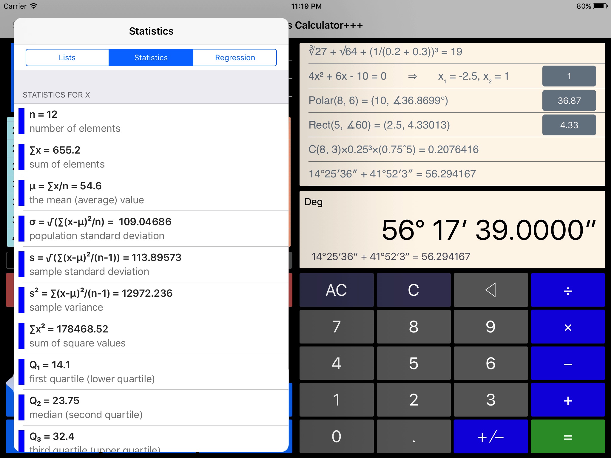 Scientific Calculator++ screenshot 2