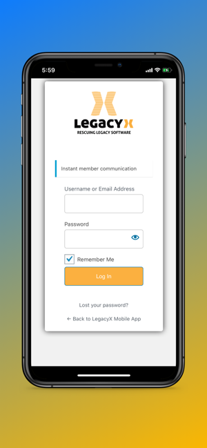 LegacyX Member Portal