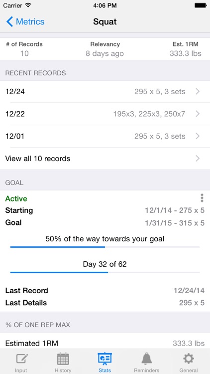 MetricMe - Workout Tracker Log