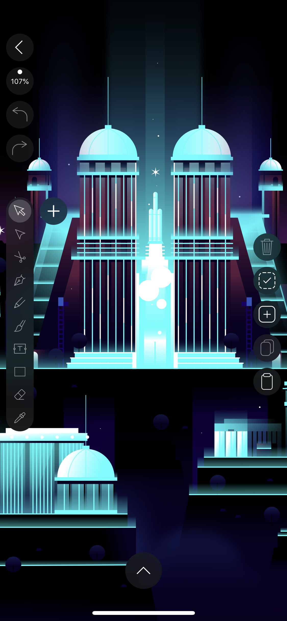 Screenshot do app Vectornator X - Vector Art