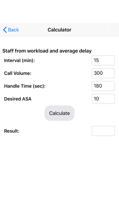 Call Center Calculators screenshot 3