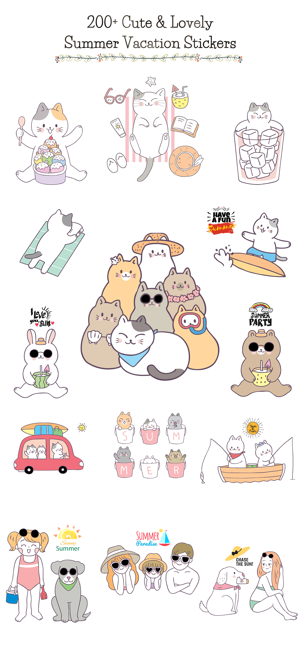 Summer & Vacation Cute Sticker