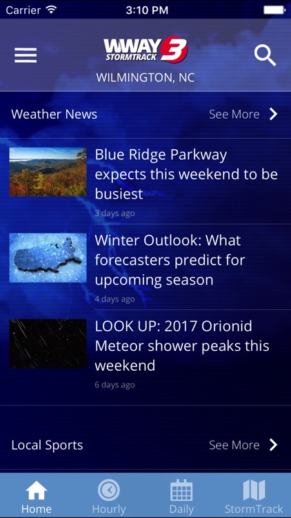 WWAY TV3 StormTrack 3 Weather