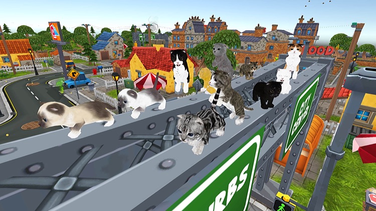 Kitten Cat Craft Vs Dog 3D Sim screenshot-4