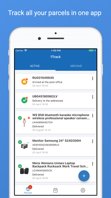 Track your packages - 1Track screenshot