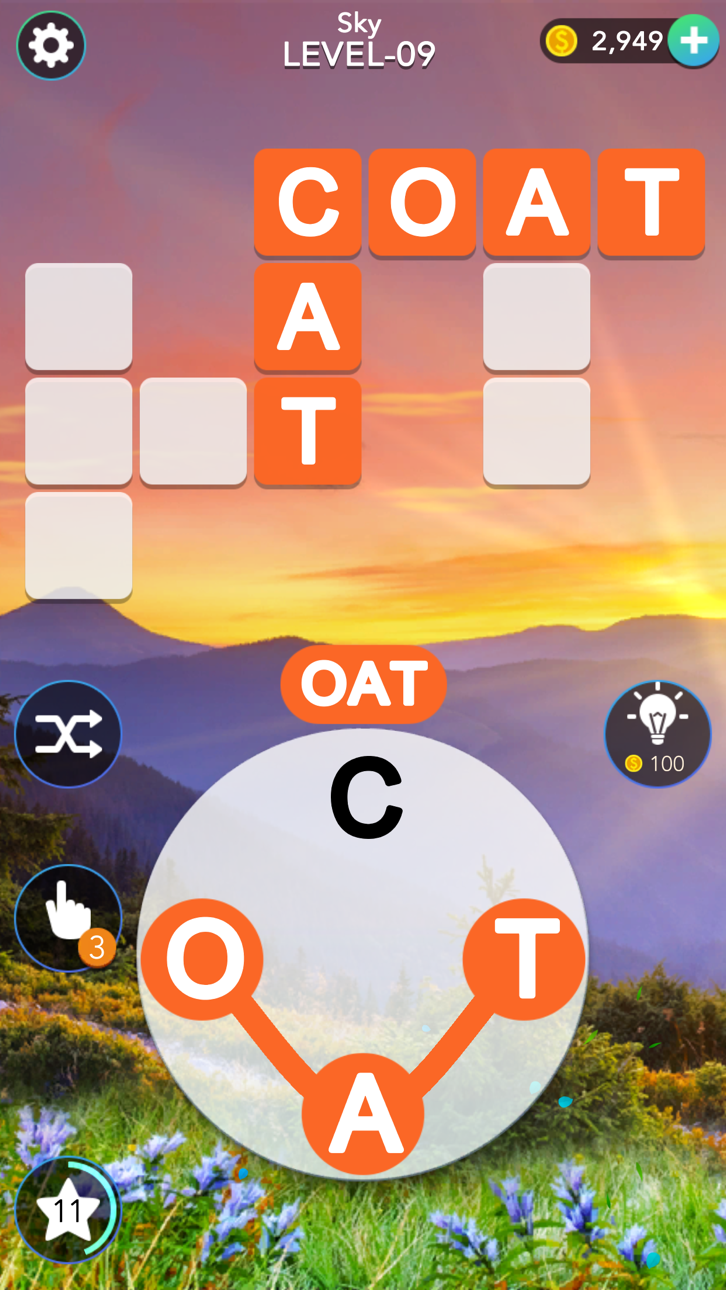 Word Mind: Crossword puzzle Hack screenshot 1 - iOS game interface