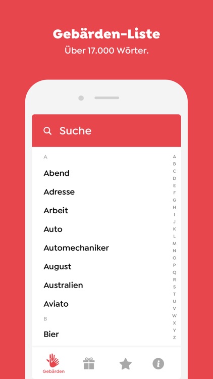 Lina App für Gebärdensprache