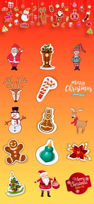 Holiday Christmas Stickers emo(圖1)-速報App