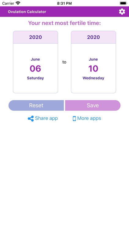 eHealth Ovulation Calculator