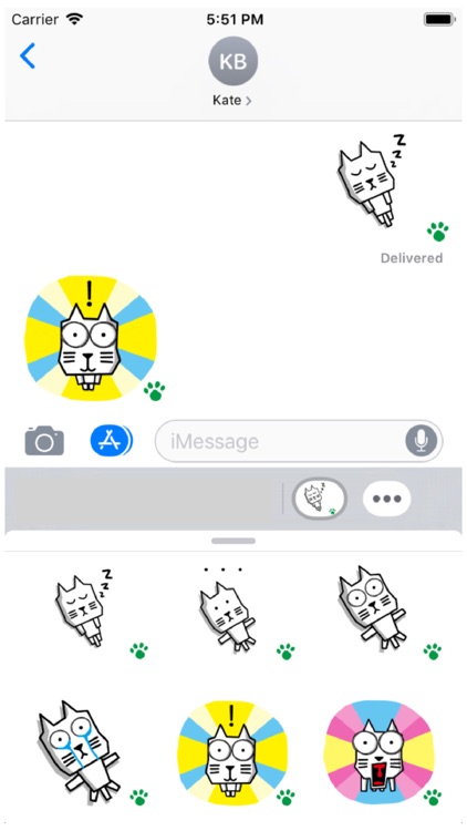 Kaku Neko 2 Stickers