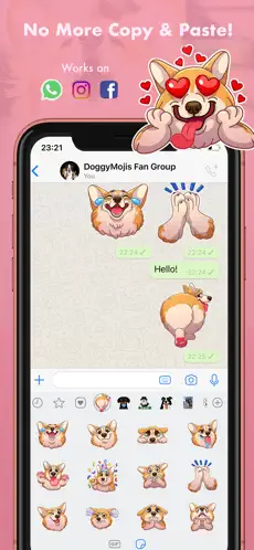 Resim 5 MaxiMojis - Corgi dog stickers iphone