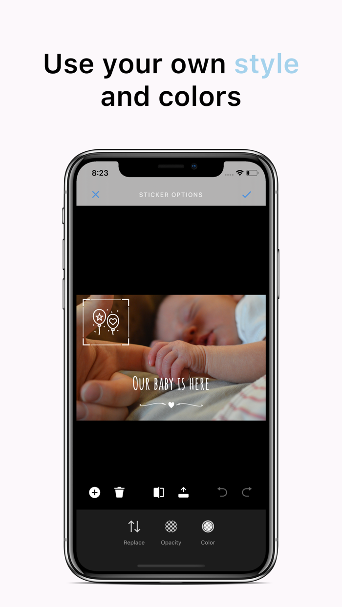Bel Baby Photo - Story editor