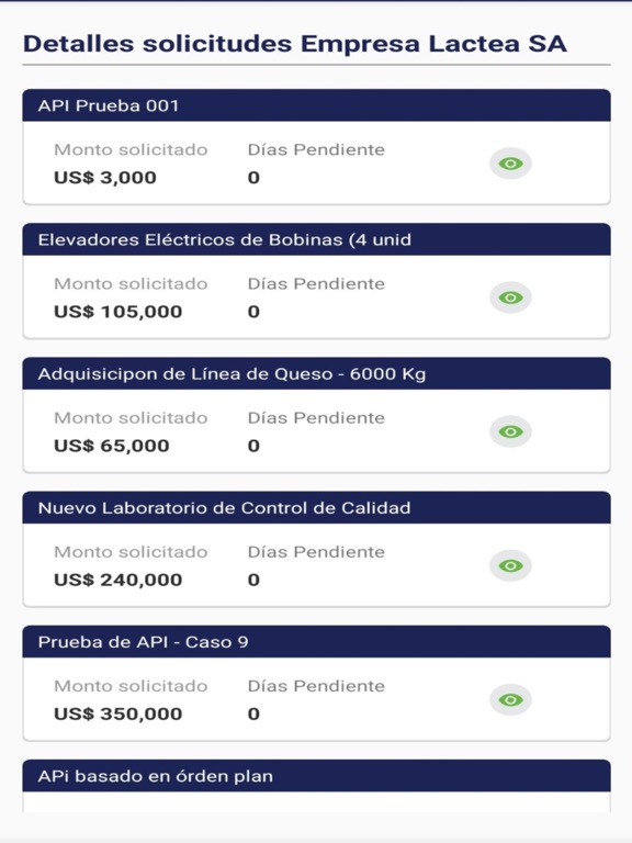 Screenshot #5 pour Aprobación Inversiones