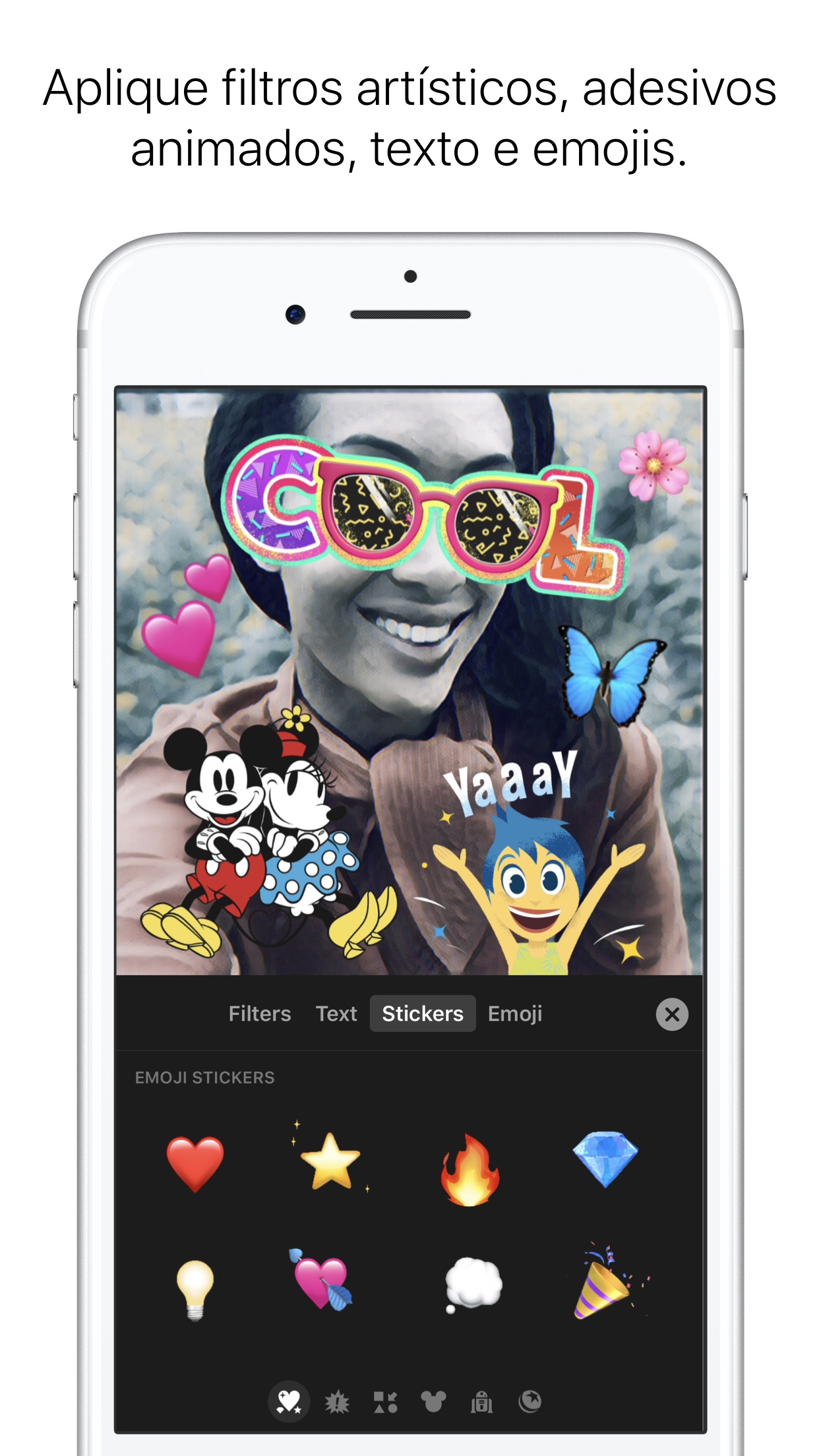 Screenshot do app Clips