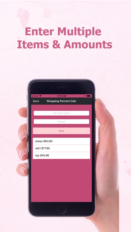 Shopping Percent Calculator