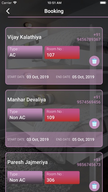 Hostel Room Booking Manage screenshot-5