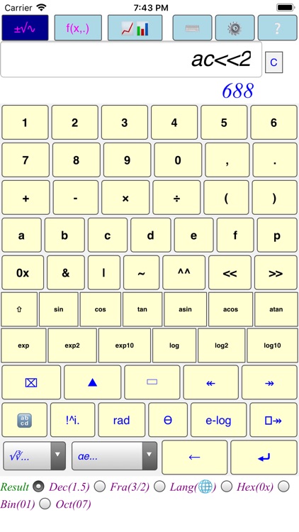 SCal Scientific Calculator