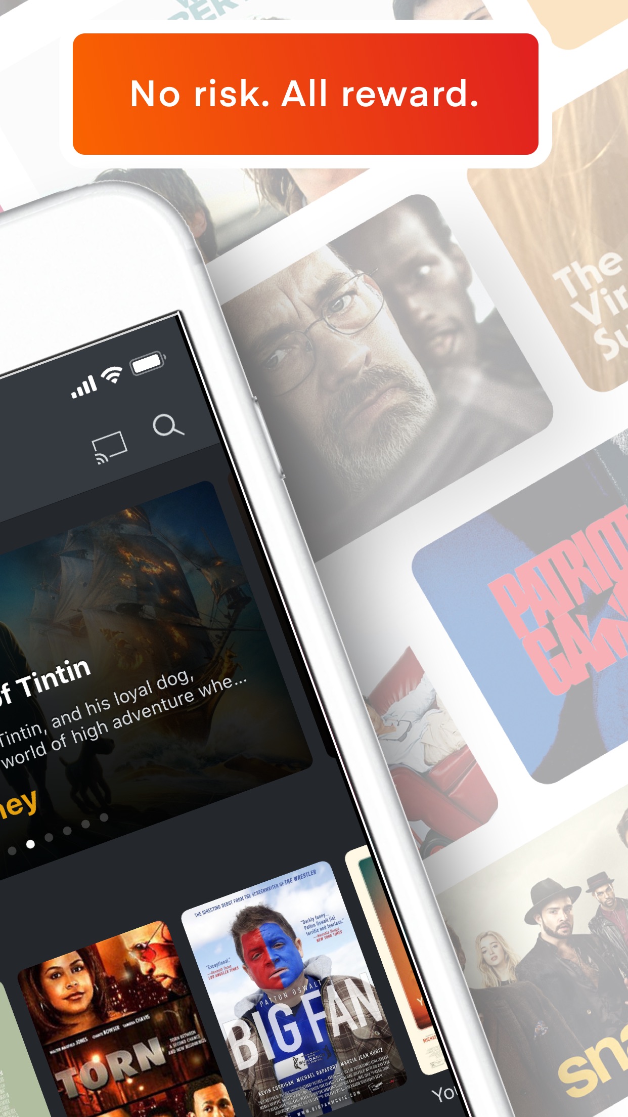 Screenshot do app Plex: Movies, TV, Music + more