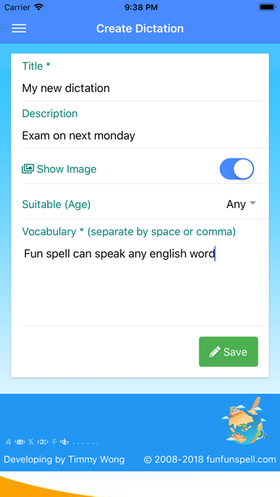 FunFunSpell English Dictation screenshot 4