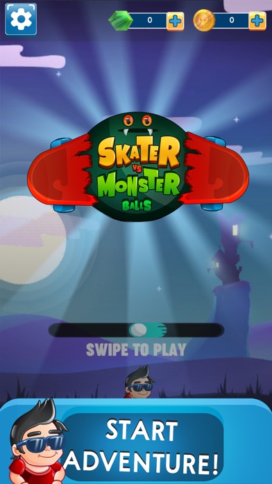 Skater vs Monster Balls screenshot 2