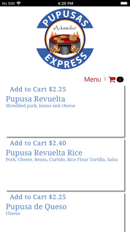 Pupusas Express Online screenshot-3