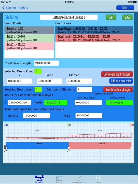 FEM Beam Deflection Analysis