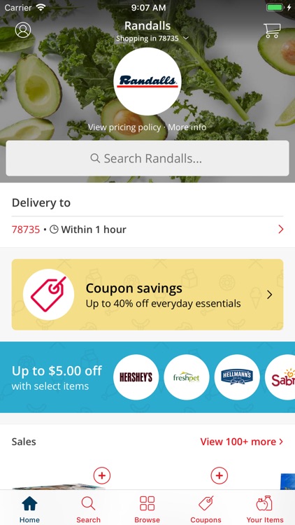 Randalls Rush Delivery