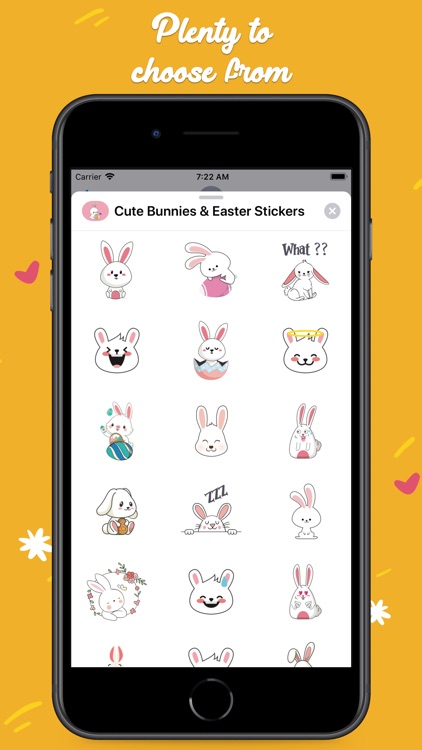 Cute Bunnies & Easter Stickers screenshot-3