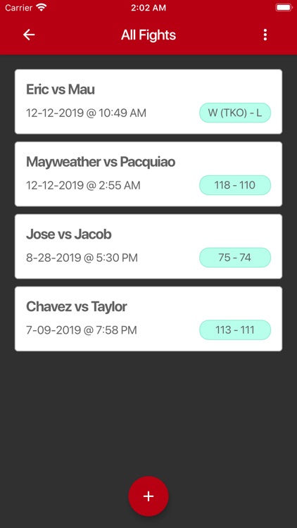 iScorez Boxing Scorecard