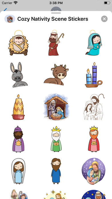 Cozy Nativity Scene Stickers screenshot 2