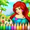Kids Coloring - Baby Paint is a free Coloring book for kids and baby with 100+ coloring pages including 7+ categories for kids to learn while coloring and painting