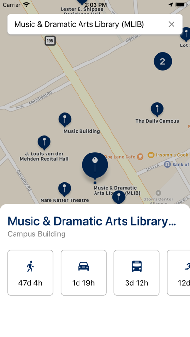 UConn Campus Maps screenshot 3