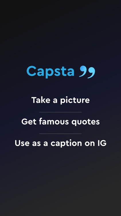 Capsta- Captions for Instagram