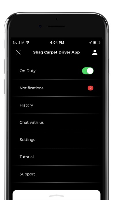 Shag Carpet Driver App screenshot 4