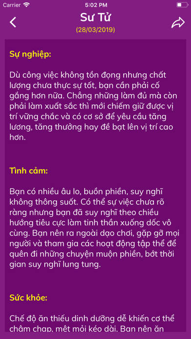 Cung Hoang Dao Ngay screenshot 2