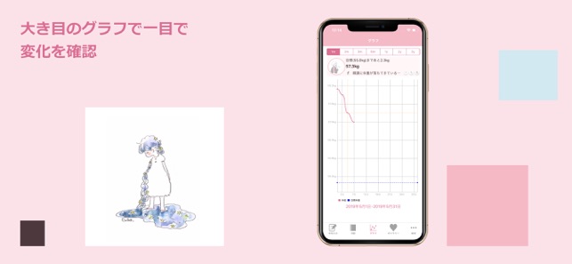 Cahoのかわいいダイエットアプリ をapp Storeで