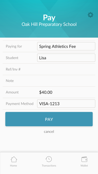 MySchoolWallet screenshot 3