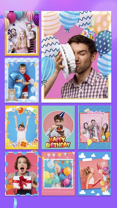 Happy Birthday Cards & Frames Screenshot on iOS