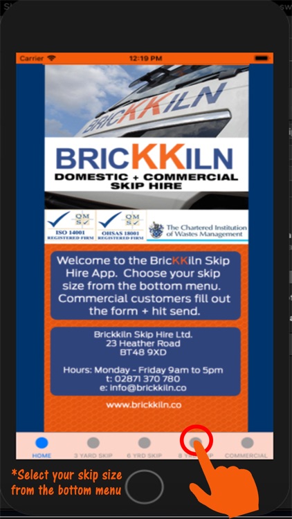 Brickkiln Skip Hire App