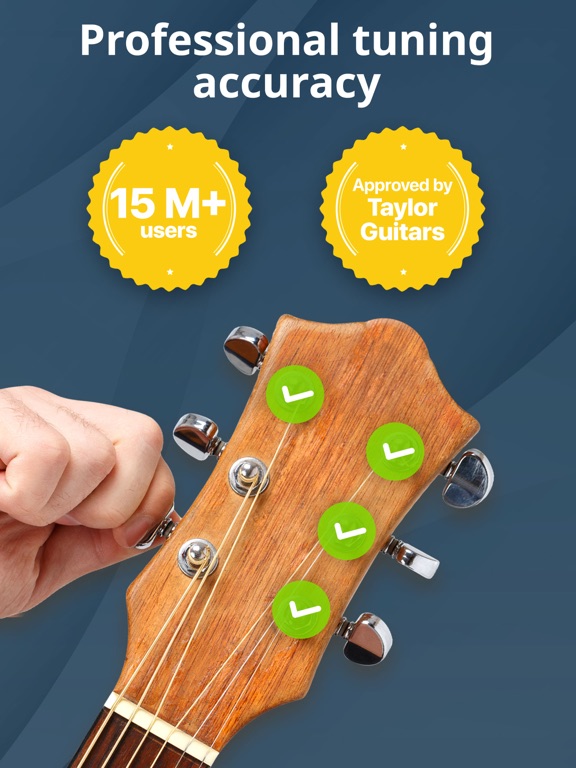 Chromatic Guitar Tuner : Tune your Ukulele, Acoustic and Electric Guitars ! screenshot