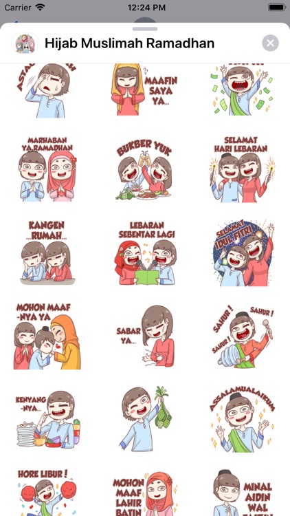 Hijab Muslimah Ramadhan Moji screenshot-4