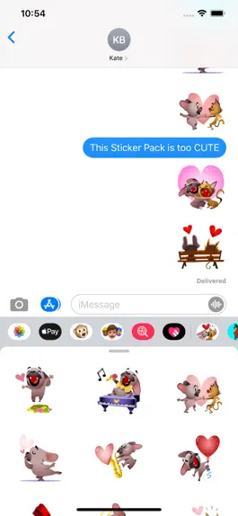 Game screenshot Animated Love Messenger Pack mod apk