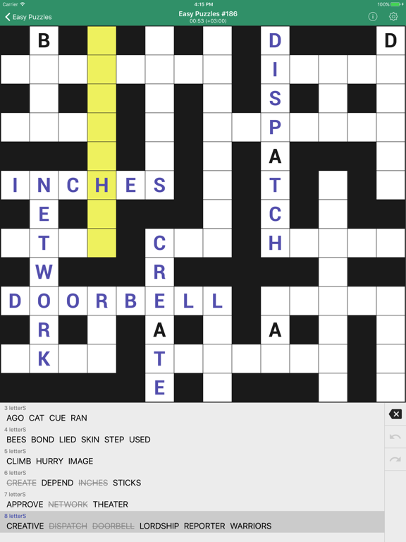 Fill-In Crosswords (Word Fit) screenshot 2