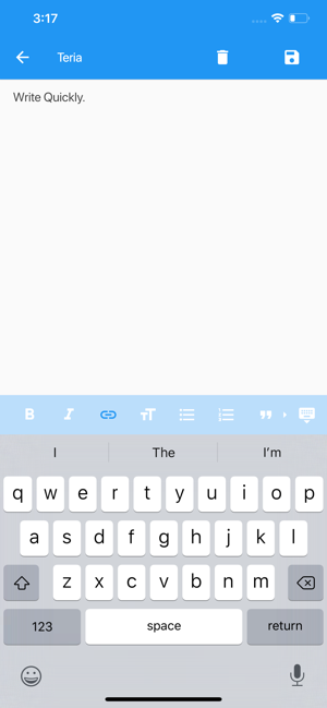 Teria - Write notes quickly(圖1)-速報App