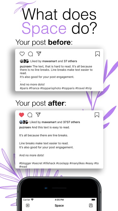 Space - Spaces for Instagram screenshot 2