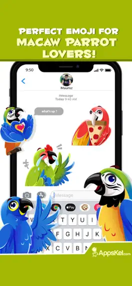 Game screenshot Macaw Parrot Emojis Stickers mod apk