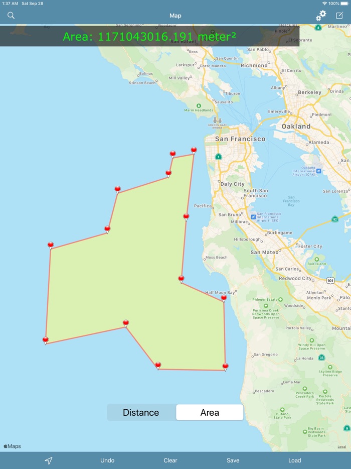 Geo Measure Distance  Areas