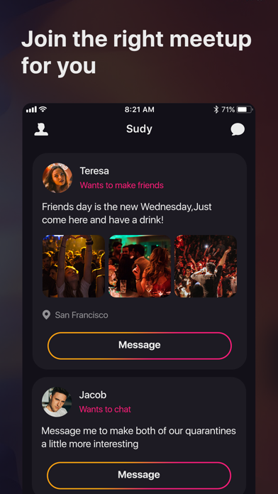 Sudy - Meet New People screenshot 2